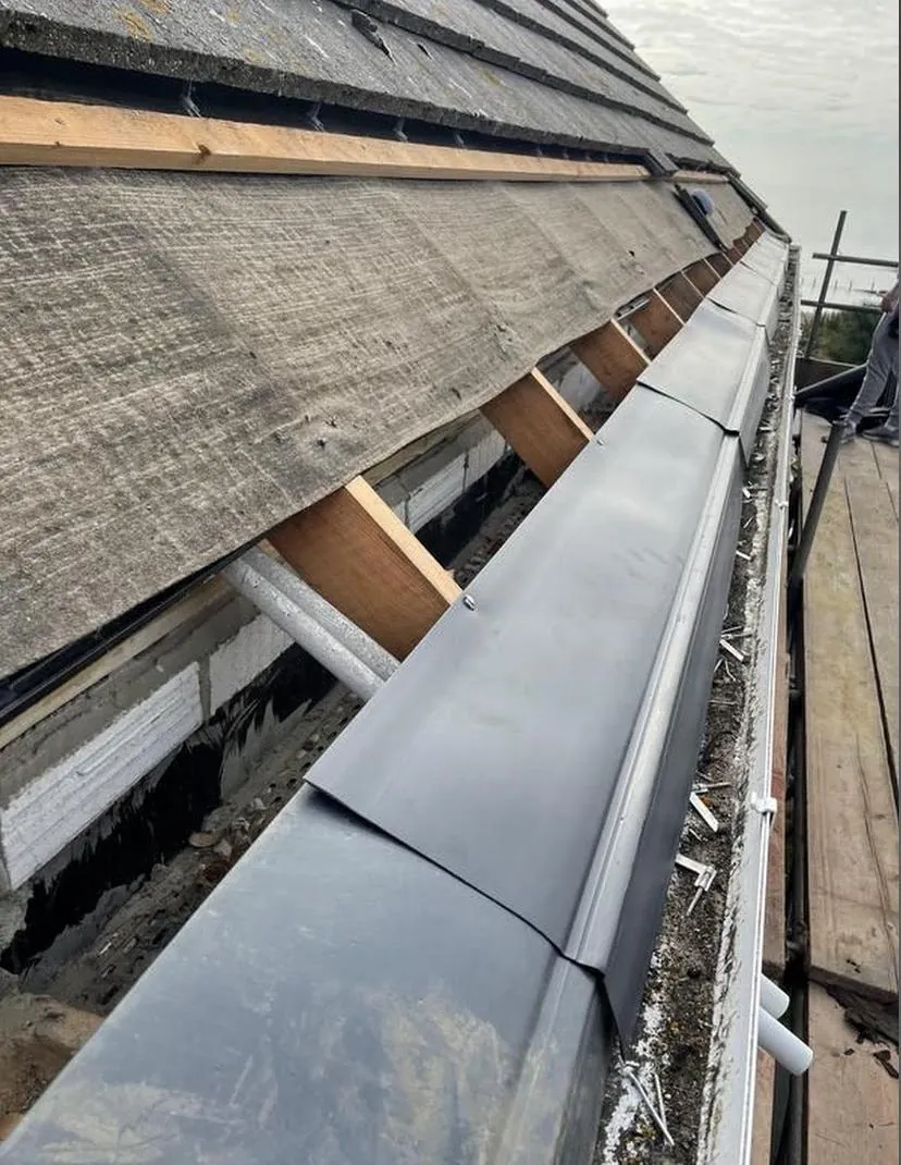 New eaves lining fitted along the gutter line