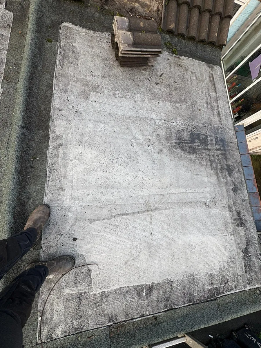 Old flat roof before it was replaced